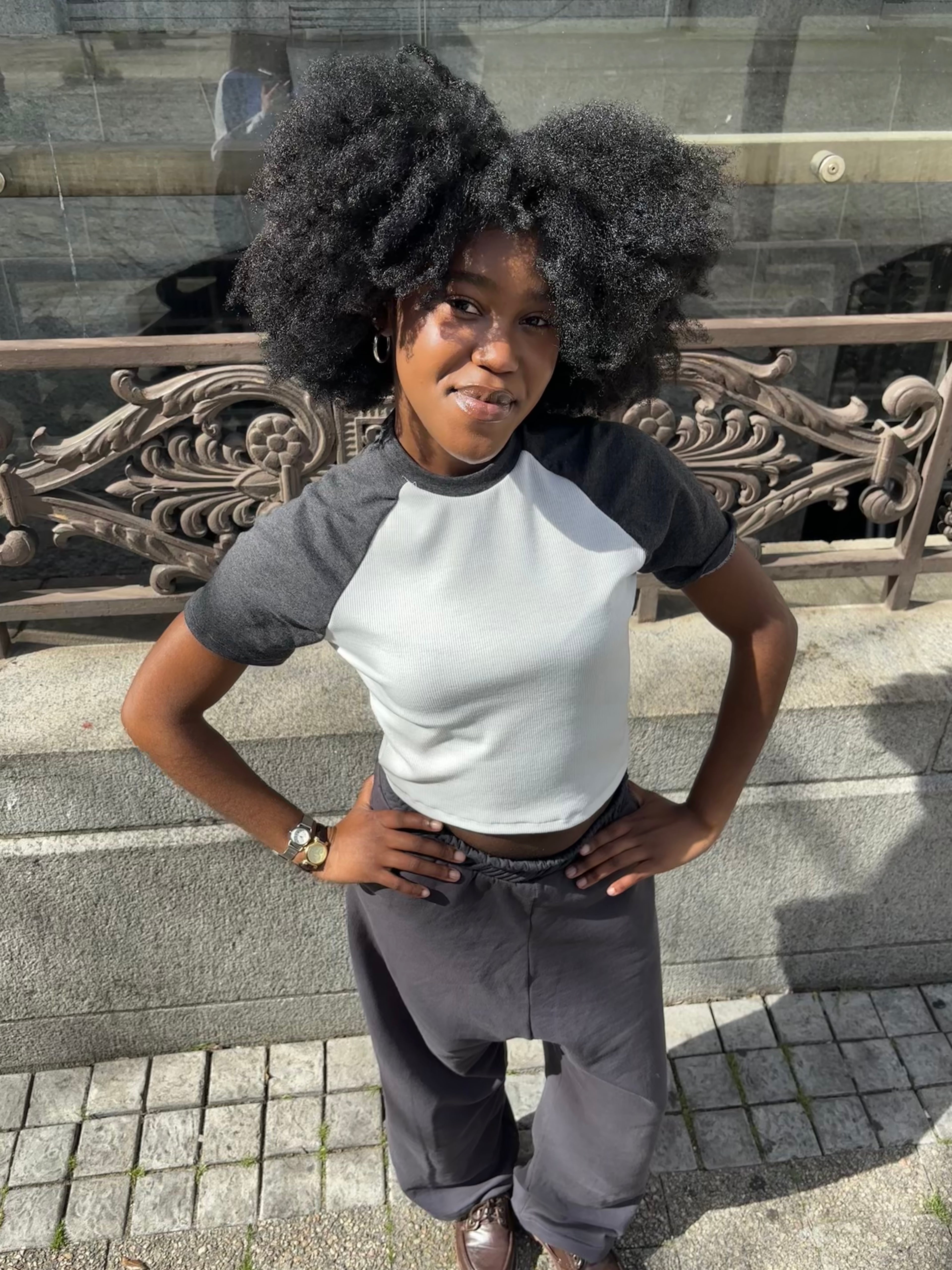 Charcoal 90s Baby Tee