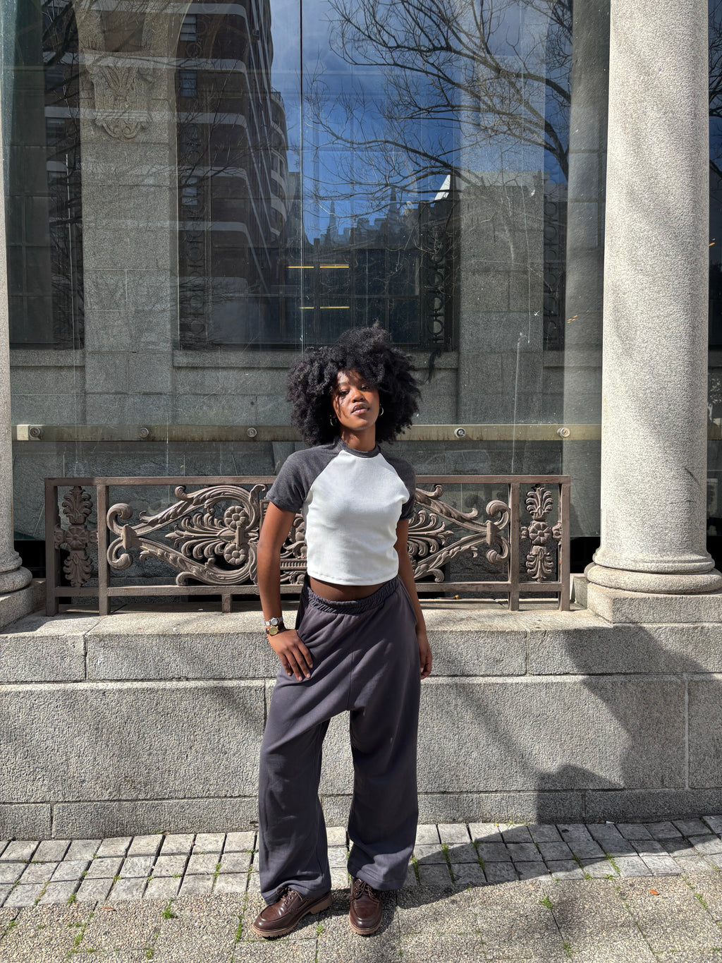 Charcoal 90s Baby Tee